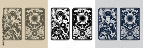 geisha tattoo design inspired by traditional art