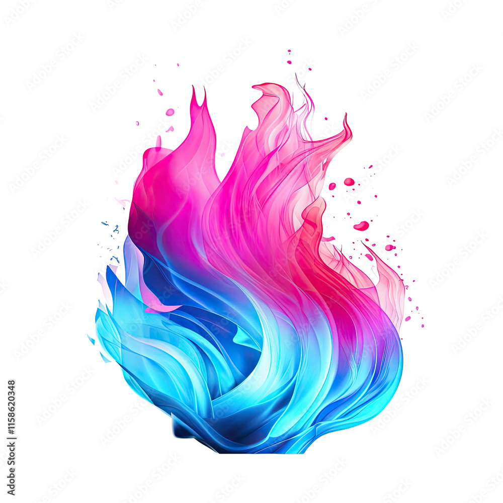 Flame Isolated Background, Generative AI Flame Isolated Background, Generative AI