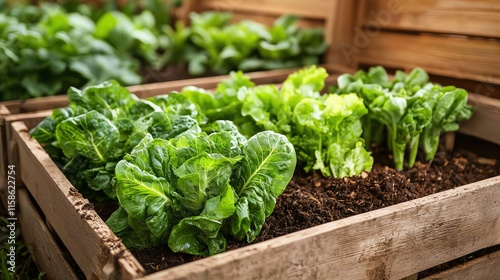 Compost heap supporting healthy growth in a well-maintained garden photo