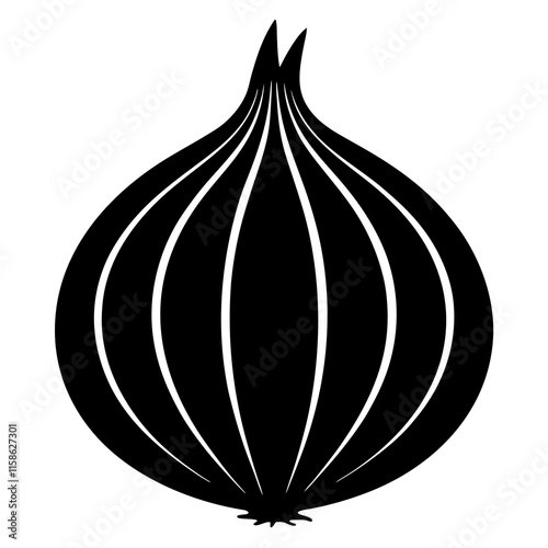 red onion isolated on white background