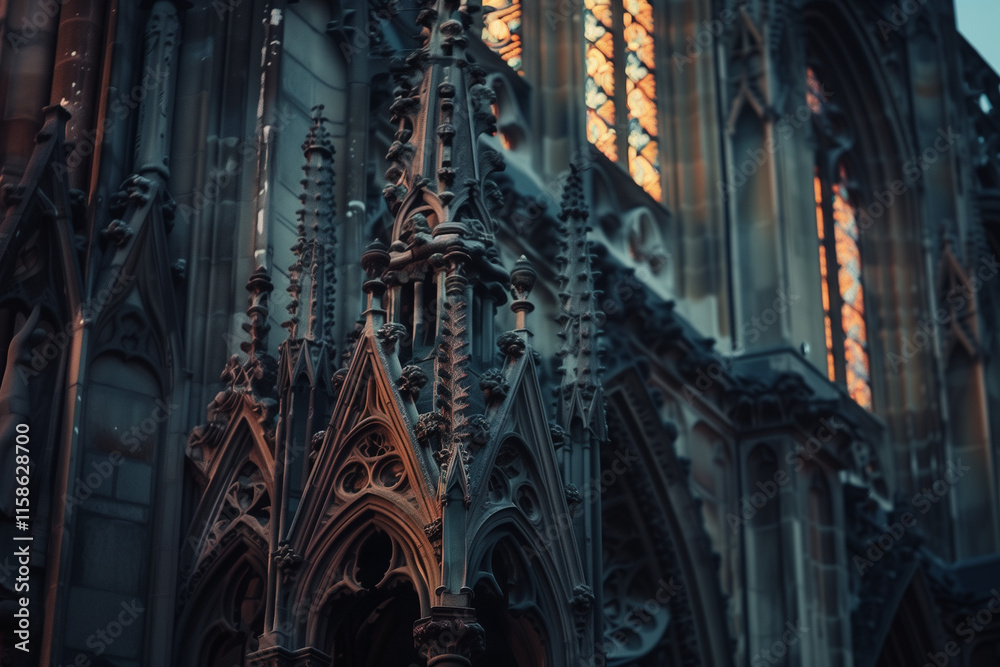 Naklejka premium Gothic Architecture Detail