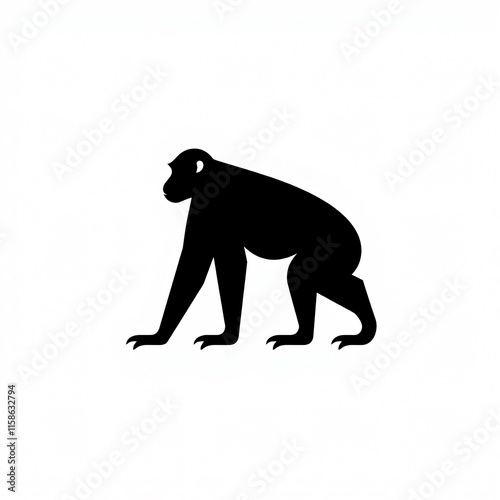 Silhouette of a Monkey