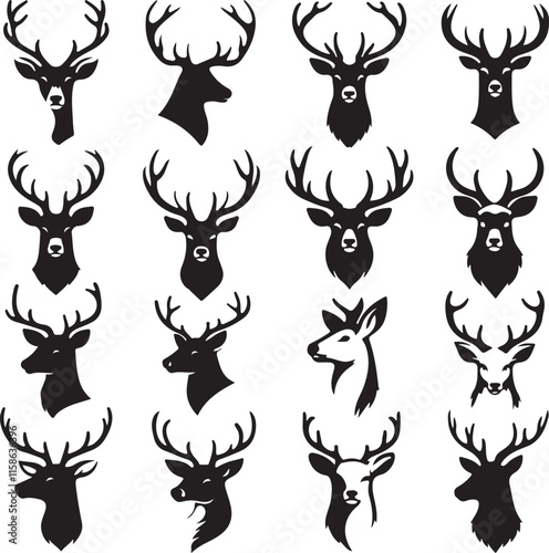 Elegant Deer Illustrations and Vector Art for Designers photo