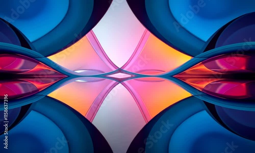 Kaleidoscopic Realities: Psychedelic Compositions with Mirrors and Vibrant Colors