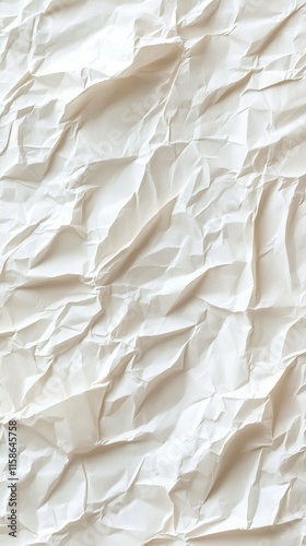 Wallpaper Mural White Wrinkled Paper Texture: A Versatile Background for Creative Design and Art Projects Vertical Background Torontodigital.ca