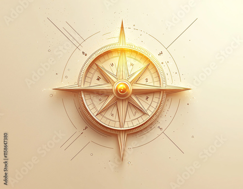 Golden Compass Rose photo