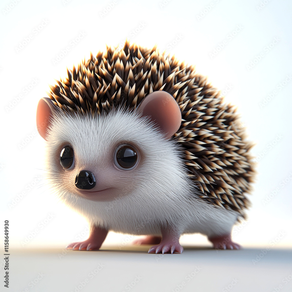 Obraz premium Adorable cartoon hedgehog. (2)