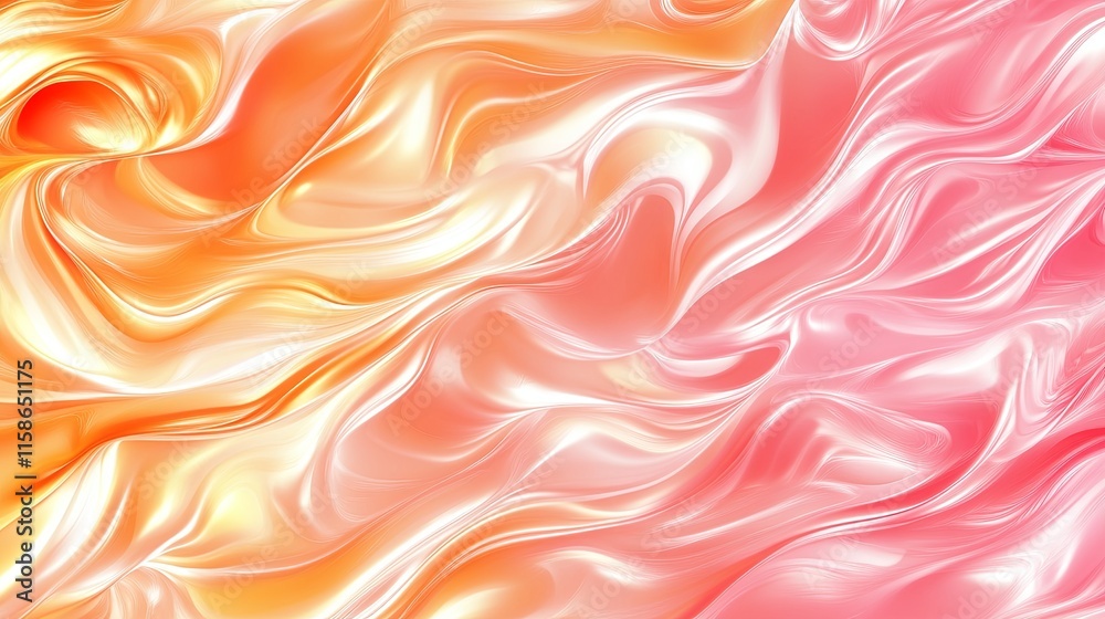 Obraz premium Soft Creamy Pastel Waves Background