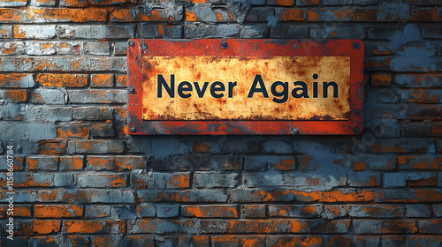 A poster with the words 