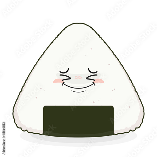 Onigiri hurt face cartoon cute