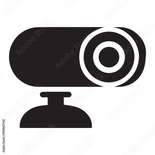 Simple Silhouette of a Video Camera
