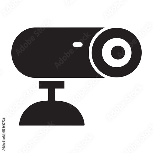 Simple Silhouette of a Video Camera
