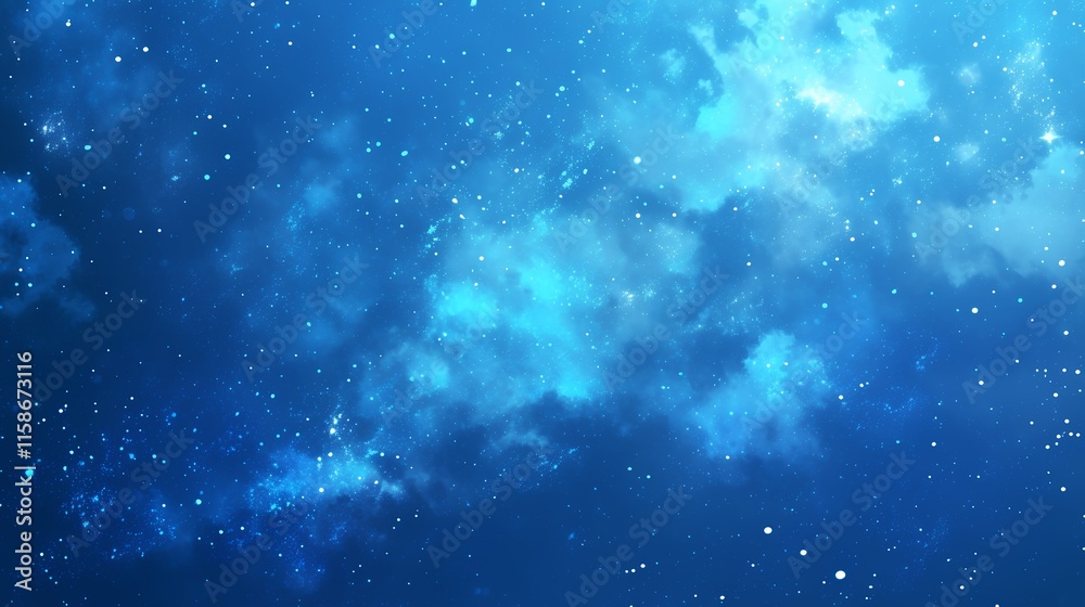 Fototapeta premium アニメ風の夜空 