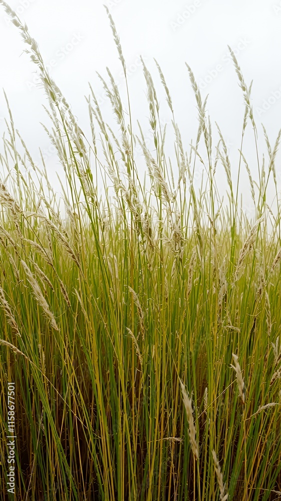 Obraz premium green grass in the wind