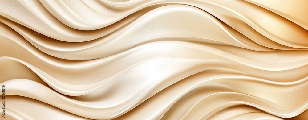 Obraz premium Soft Beige Gradient Background with White Overlay