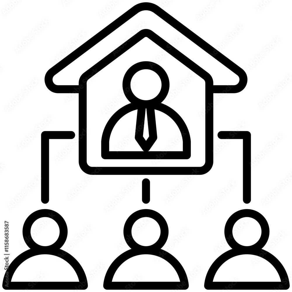 Organization Structure Icon
