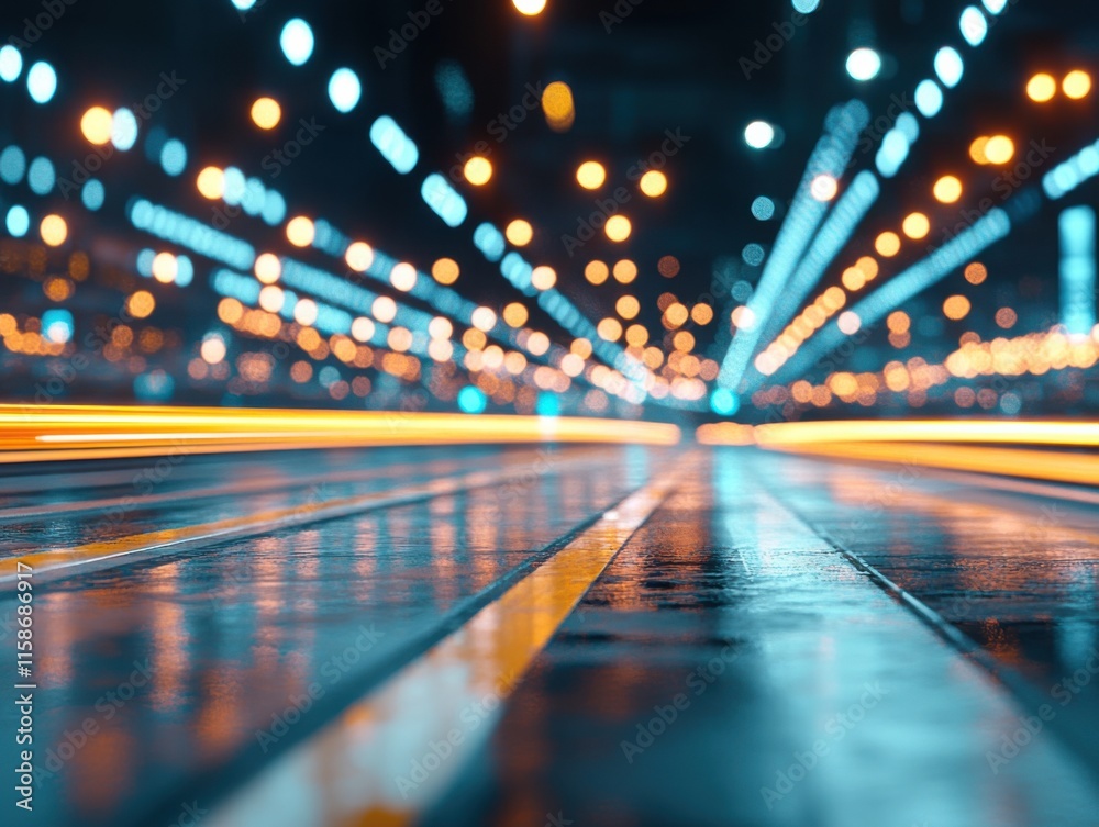 Blurred lights create dynamic lines in an urban night scene, suggesting speed and motion. The image conveys energy and modernity. Blurred lights create dynamic lines in an urban night scene, suggesting speed and motion. The image conveys energy and modernity.