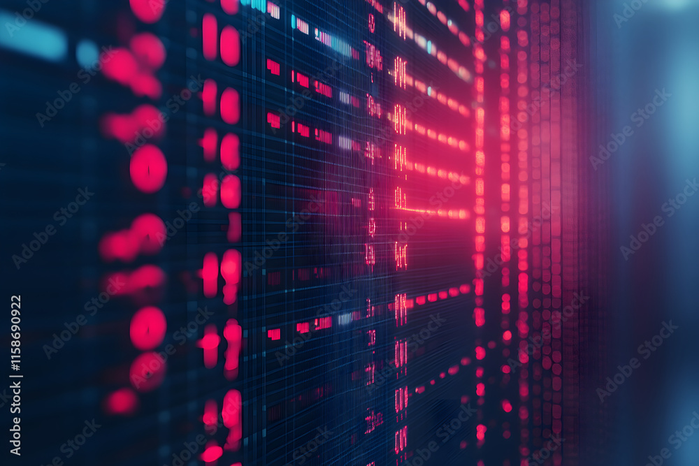 custom made wallpaper toronto digitalAbstract binary codes display on a blurry digital space with the concept of digital data processing 