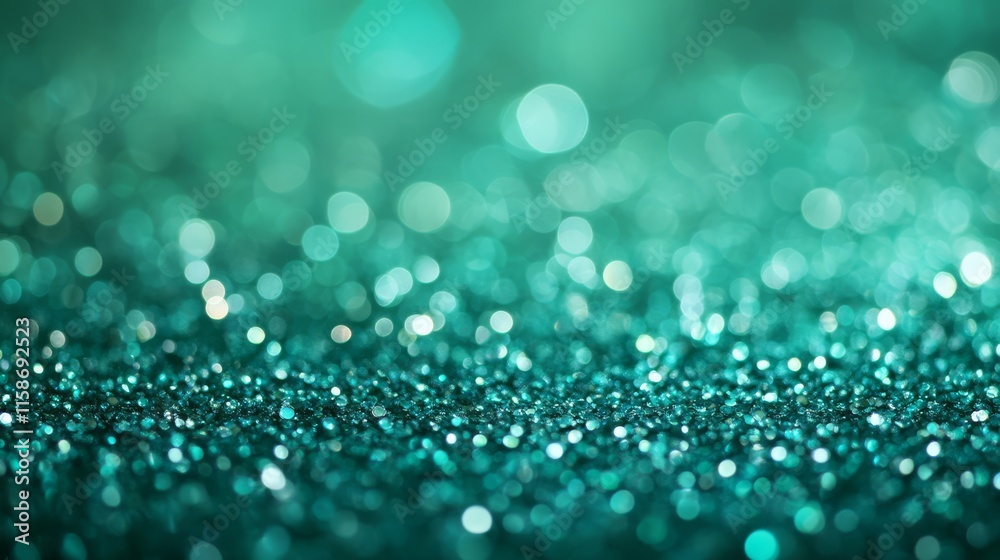 A close-up of shimmering teal glitter, creating a mesmerizing bokeh effect with soft, blurred lights in a vibrant, sparkling background. A close-up of shimmering teal glitter, creating a mesmerizing bokeh effect with soft, blurred lights in a vibrant, sparkling background.