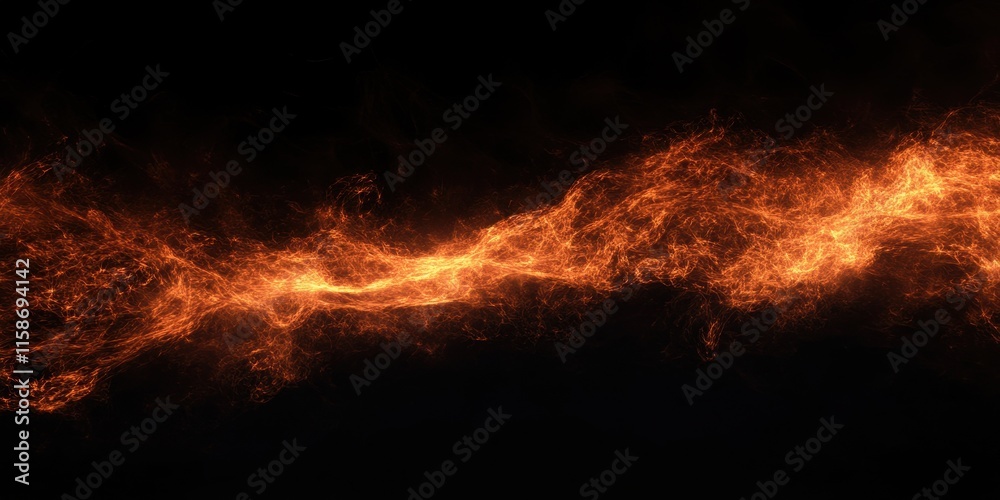 Abstract Orange and Black Flame-Like Pattern Abstract Orange and Black Flame-Like Pattern