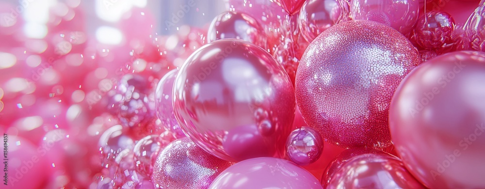 Colorful Balloons Floating in a Soft Rainbow Gradient Colorful Balloons Floating in a Soft Rainbow Gradient