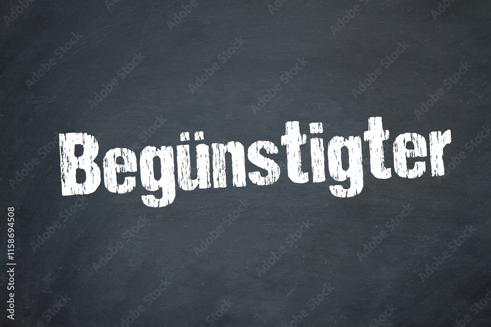 Obraz premium Begünstigter 