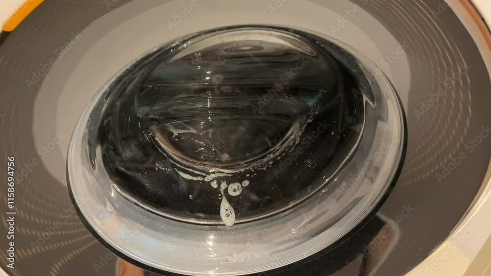 modern washing machine washing and rotating modern washing machine washing and rotating