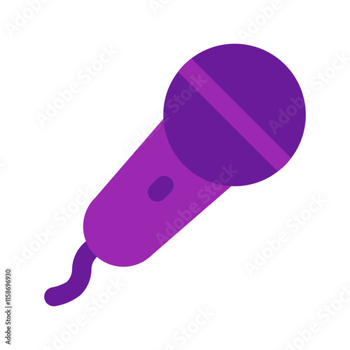 karaoke flat icon