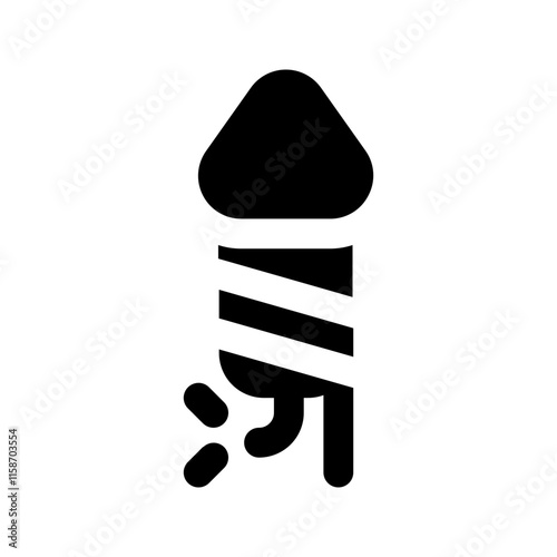 firecracker glyph icon