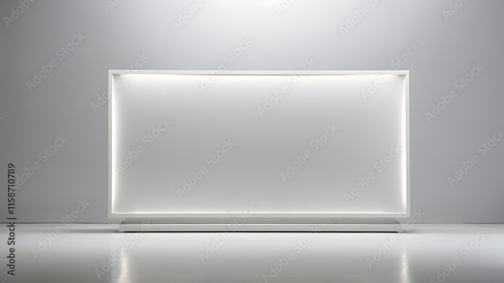 Minimalist Display With Soft Lighting in an Empty Room Minimalist Display With Soft Lighting in an Empty Room