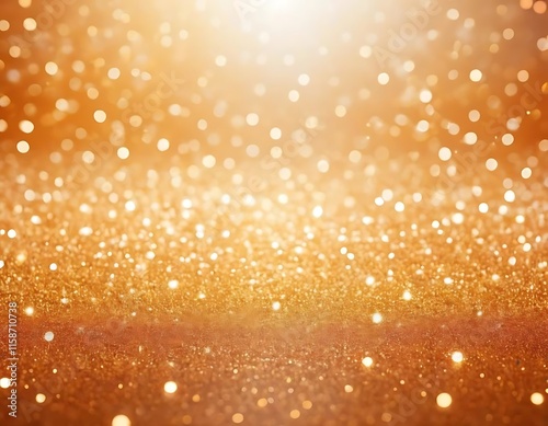 Golden Glitter Background With Sparkling Lights photo