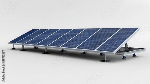 Obraz na płótnie Installing solar panels for renewable energy outdoors technology setup w salonie