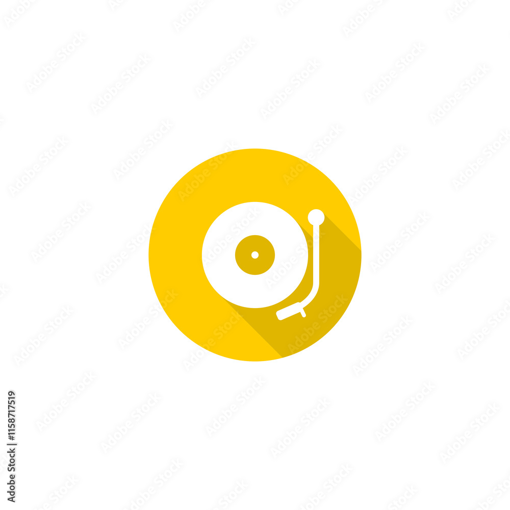 Vinyl record icon. Gramophone icon isolated on transparent background Vinyl record icon. Gramophone icon isolated on transparent background