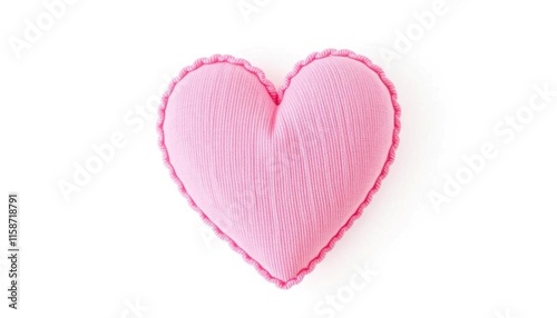 pink heart on white background