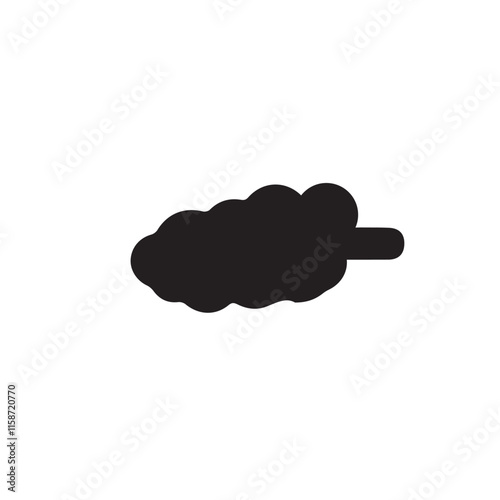 Clouds silhouettes. Vector set of clouds shapes On White Background. Collection of various forms and contours.