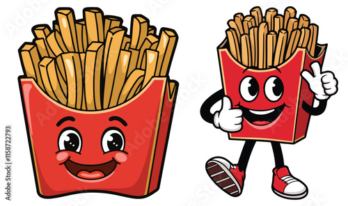 French Fries Kawaii Fast Food