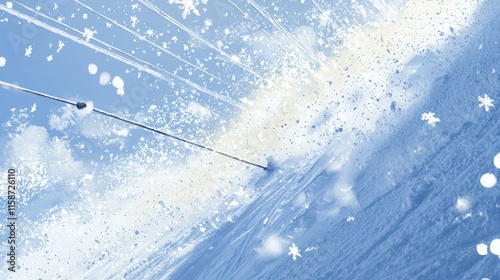 Wallpaper Mural Close-up of water-skiing, spray, and motion. Torontodigital.ca