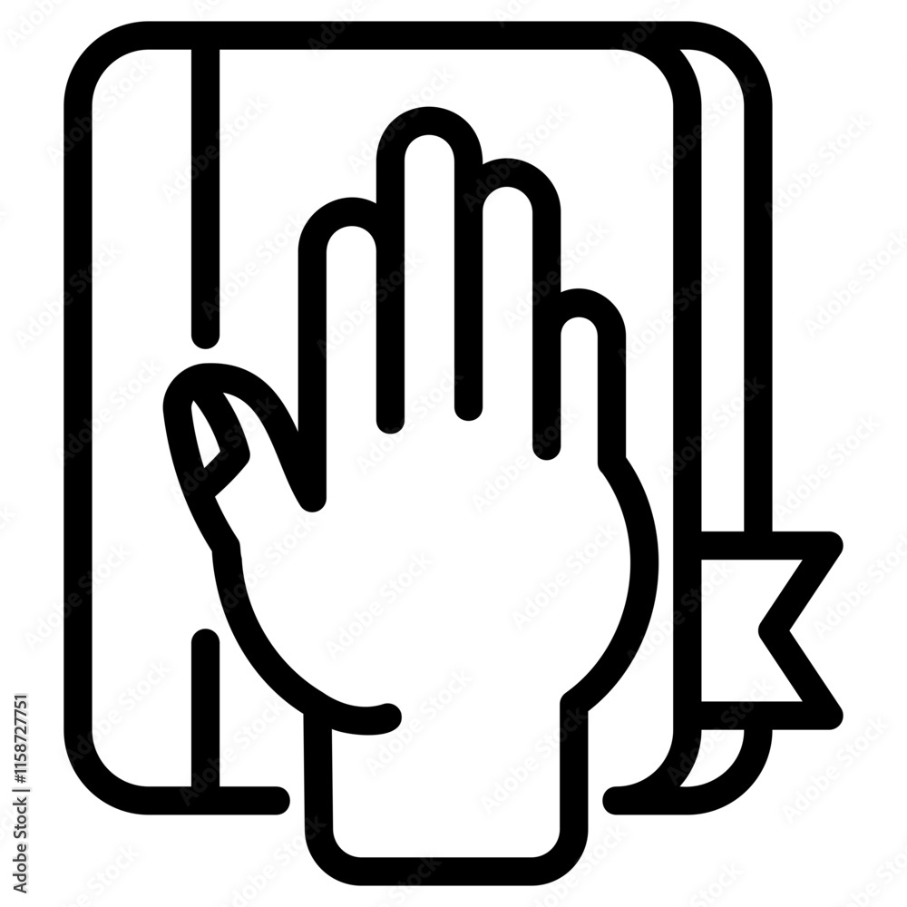 Obraz premium Oath icon