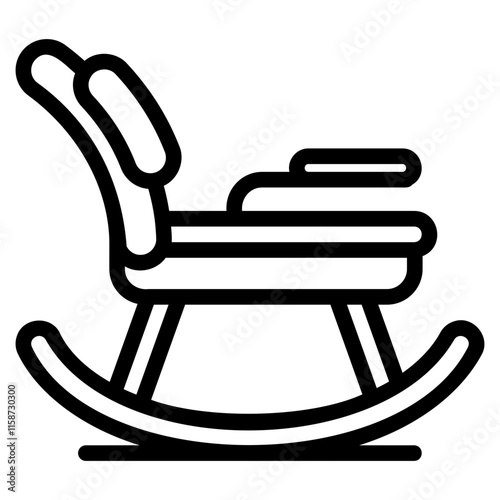 Rocking chair icon