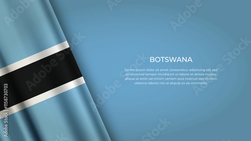 BOTSWANA Flag with Original color