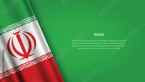 IRAN Flag with Original color