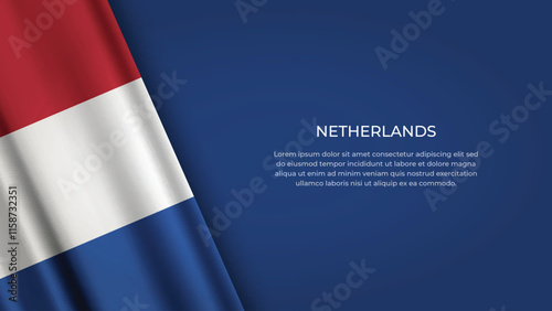 NETHERLANDS Flag with Original color