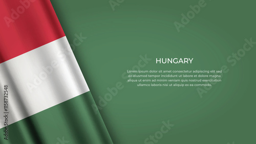HUNGARY Flag with Original color