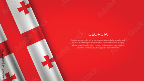 GEORGIA Flag with Original color