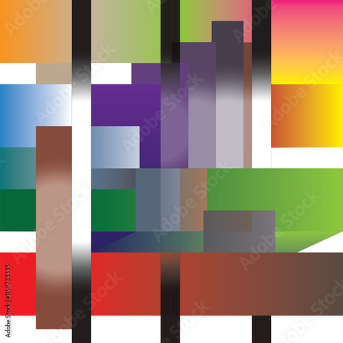  Color rounded square set Free Vector