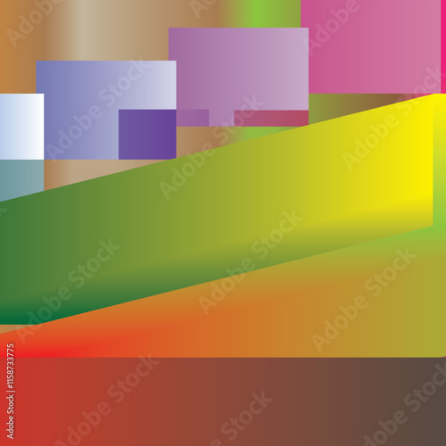  Color rounded square set Free Vector