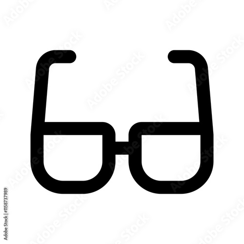 eyeglasses line icon