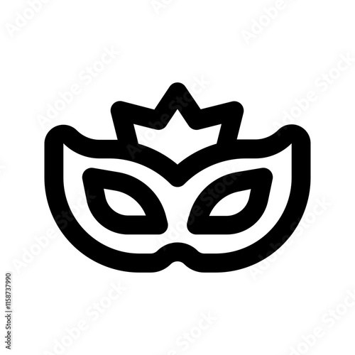 eye mask line icon