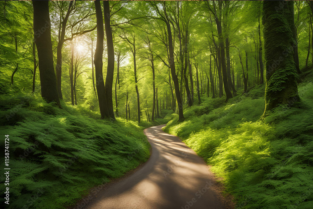 Obraz premium path in the forest