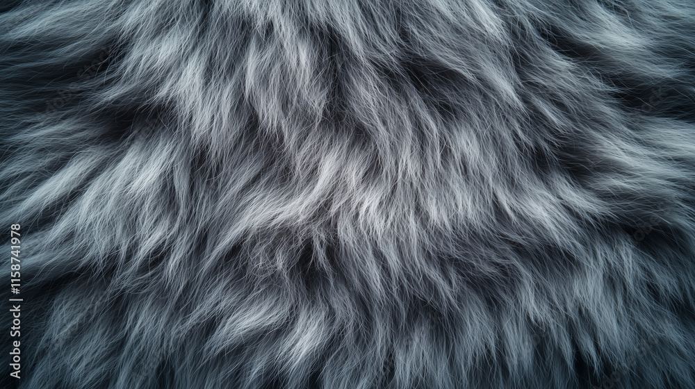 Fototapeta premium Wool texture. Gray fluffy background texture close up.